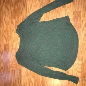 Olive green long sleeve shirt